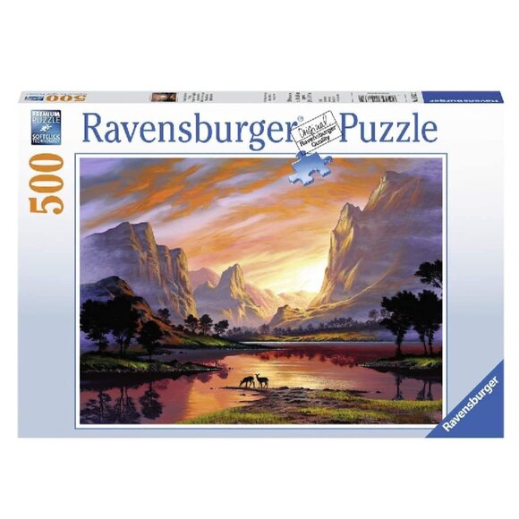New sealed Ravensburger 500pcs Puzzle-Tranquil Sunset - Picture 1 of 16
